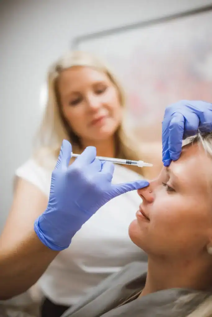 Botox injection administered by a professional at Brooke Nix Medical Aesthetics for facial rejuvenation and wrinkle reduction.